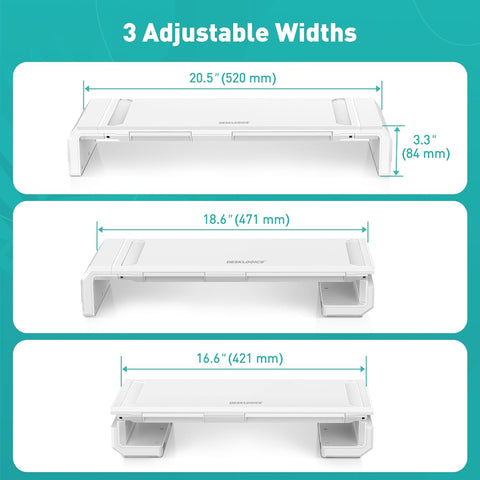 Dual Monitor Stand Riser with Drawer phone stand MS-3