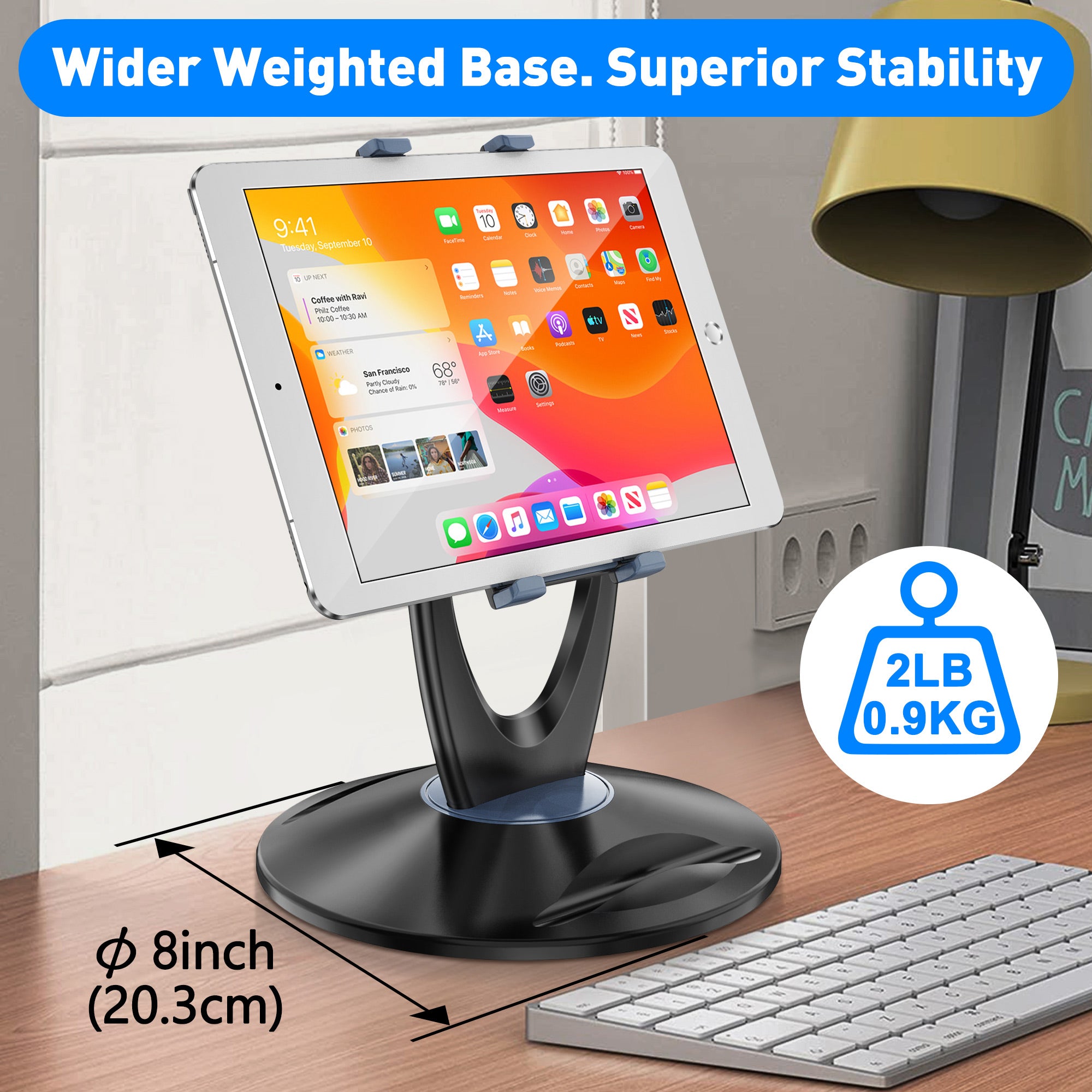 Tablet Stand For Desk 6 Inch To 13 Inch TS 8 DeskLogics Tablet Stand For Desk 6 Inch To 13 Inch TS 8 DeskLogics