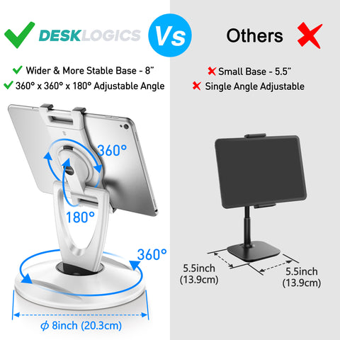 Tablet Stand for Desk - 6 inch to 13 inch TS-8